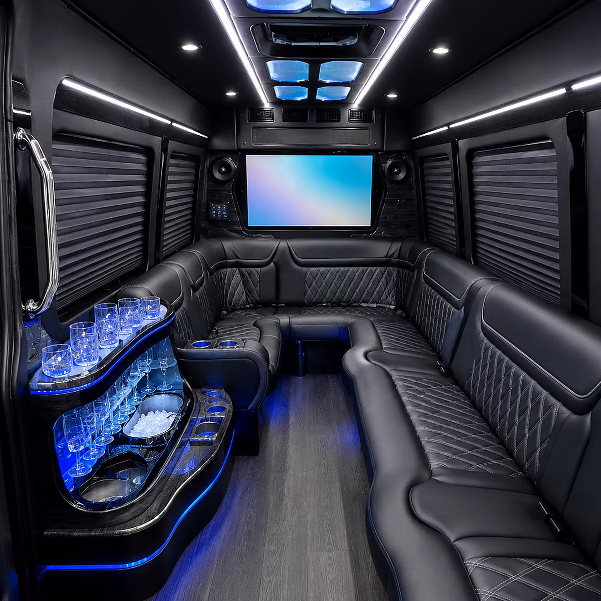 high point party bus rentals inside
